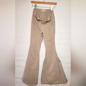 Free People Bell Bottom Jeans, 28, White